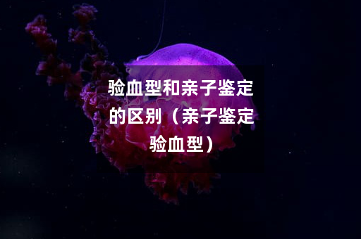 验血型和亲子鉴定的区别（亲子鉴定验血型）